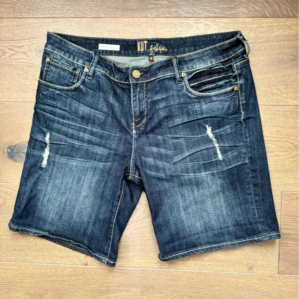 Kut from the Kloth Dark Blue Boyfriend Jeans - Picture 1 of 6